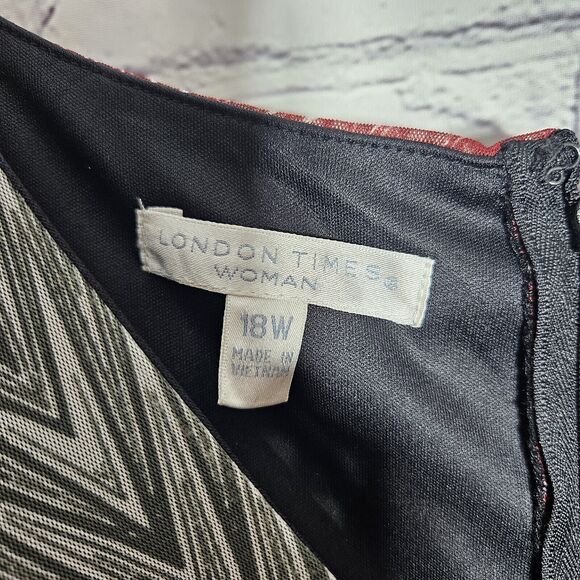 NWT London Times Size 18W Womens Maxi Dress Plus Size - Picture 9 of 13